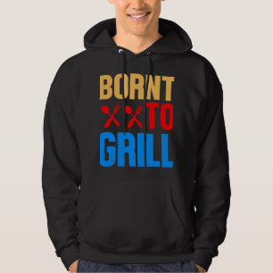Mannen BBQ grillen barbecue avond barbecue set Hoodie