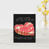 Mannen BBQ Hart Graphic Grappig Quote Single Meme Kaart (Gele Bloem)