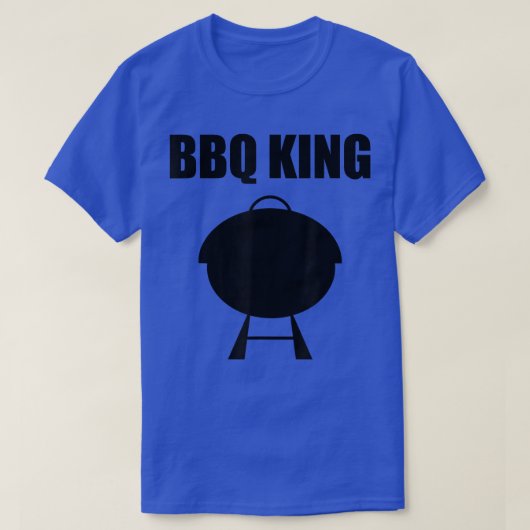 Mannen BBQ King Vaderdag Barbecue T T-shirt (Design voorkant)