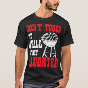 Mannen BBQ-outfit voor mannen papa grillen roker b T-shirt