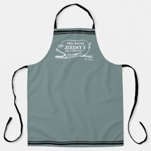 Mannen BBQ Pig Personalized Grilling Apron Schort