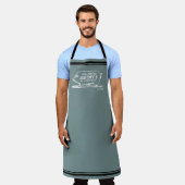 Mannen BBQ Pig Personalized Grilling Apron Schort (Gedragen)