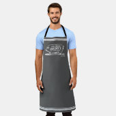 Mannen BBQ  Pig Personalized Grilling Apron Schort (Gedragen)
