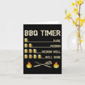 Mannen BBQ Timer Grappig Barbecue Grill Grillen Bi Kaart (Gele Bloem)