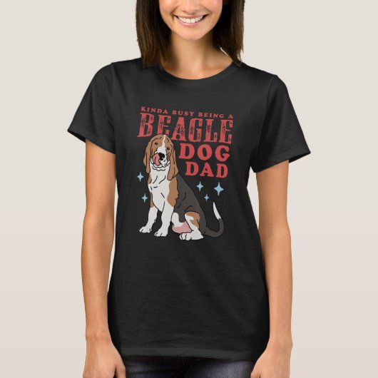 Mannen Beagle Dog Dad Dog Owner Beagle T-shirt (Voorkant)