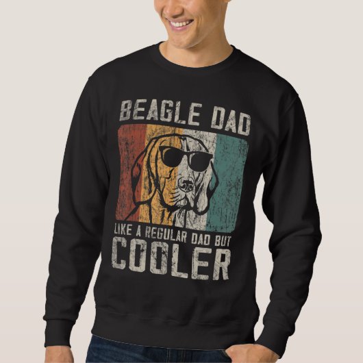 Mannen Beagle vader als een gewone vader, maar coo Trui (Voorkant)