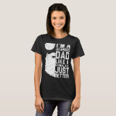 Mannen Bearded Papa Baard Humor Vaderdag 1 T-shirt (Voorkant volledig)