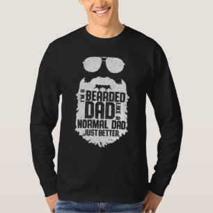 Mannen Bearded Papa Baard Humor Vaderdag 2 T-shirt