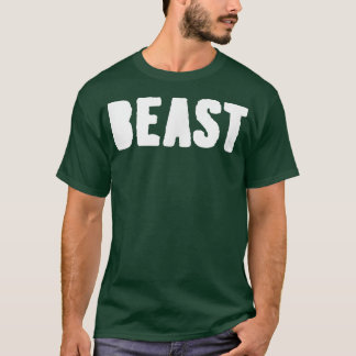 Mannen BEAST Gym Fitness Workout Bodybuilding Moti T-shirt