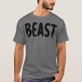 Mannen BEAST Gym Fitness Workout Bodybuilding Moti T-shirt