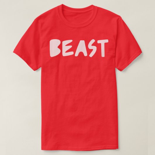 Mannen BEAST Gym Fitness Workout Bodybuilding Moti T-shirt (Design voorkant)