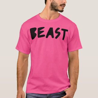 Mannen Beast Gym Fitness Workout Bodybuilding Moti T-shirt