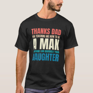 Mannen Bedankt papa voor het leren van mij hoe een T-shirt