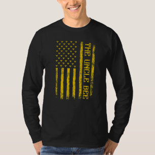 Mannen Bee Amerikaanse vlag De Bee Uncle Fathe T-shirt