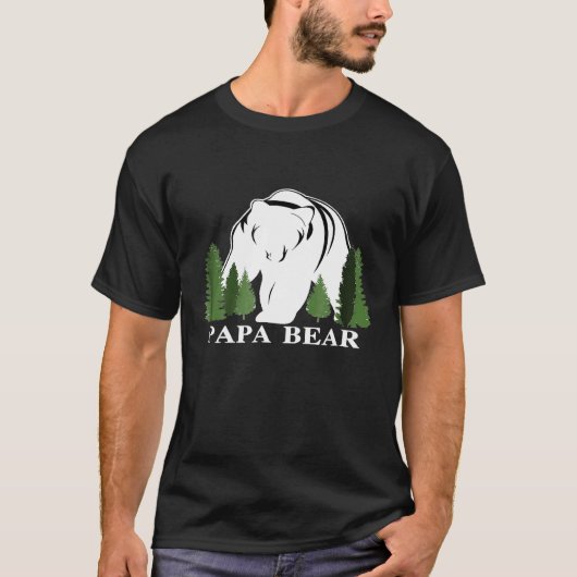 Mannen Beer Camping Papa T-shirt (Voorkant)