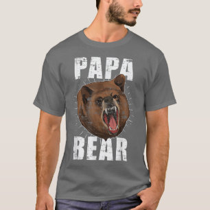 Mannen Beer Dierenvader Beer Familie Papa Beer  T-shirt