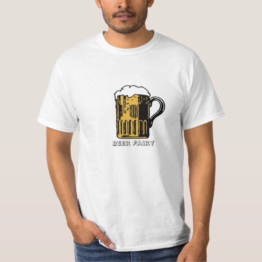 Mannen Beer Fairy T-Shirt (Voorkant)