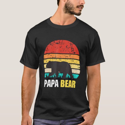 Mannen Beer Fun Papa T-shirt (Voorkant)