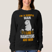 Mannen Beer Hamster Trui (Voorkant)
