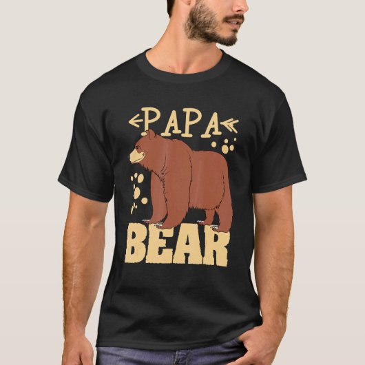 Mannen Beer Papa Beer T-shirt (Voorkant)