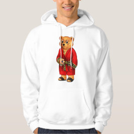 Mannen Beer Teddy Bear met kerstcadeau Hoodie