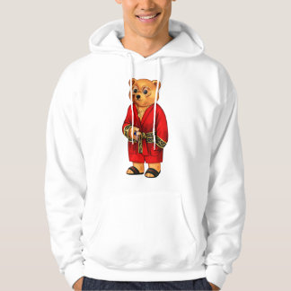 Mannen Beer Teddy Bear met kerstcadeau Hoodie