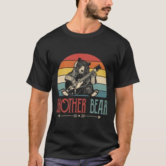 Mannen Beer van Vinatge Brother  Vaderdag T-shirt (Voorkant)
