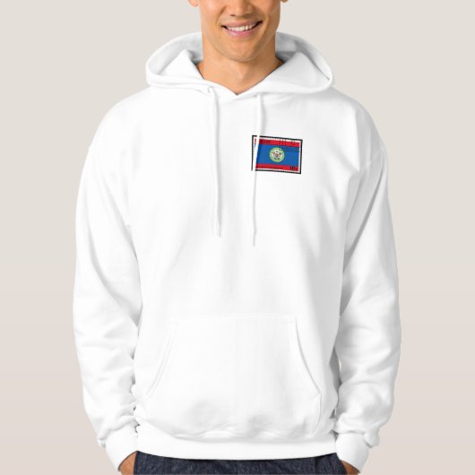 Mannen "Belize" American Apparel California Fleece Hoodie (Voorkant)