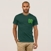 Mannen Bella Canvas (Forrest Green) T-shirt (Voorkant volledig)