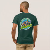 Mannen Bella Canvas (Forrest Green) T-shirt (Achterkant volledig)