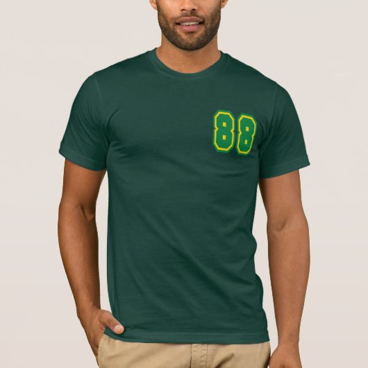 Mannen Bella Canvas (Forrest Green) T-shirt (Voorkant)