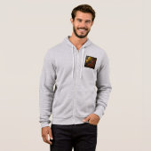 Mannen Bella+Canvas Full-Zip - Abstract 10 Hoodie (Voorkant volledig)