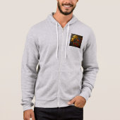 Mannen Bella+Canvas Full-Zip - Abstract 10 Hoodie (Voorkant)