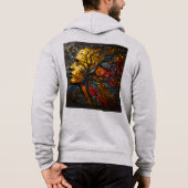 Mannen Bella+Canvas Full-Zip - Abstract 10 Hoodie (Achterkant)