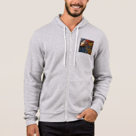 Mannen Bella+Canvas Full-Zip - Abstract 11 Hoodie