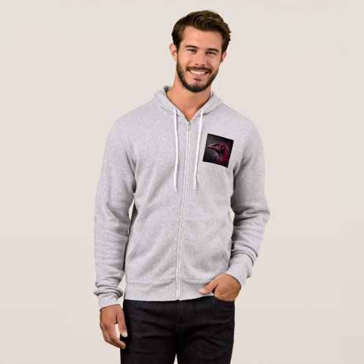 Mannen Bella+Canvas Full-Zip - Abstract 12 Hoodie (Voorkant volledig)