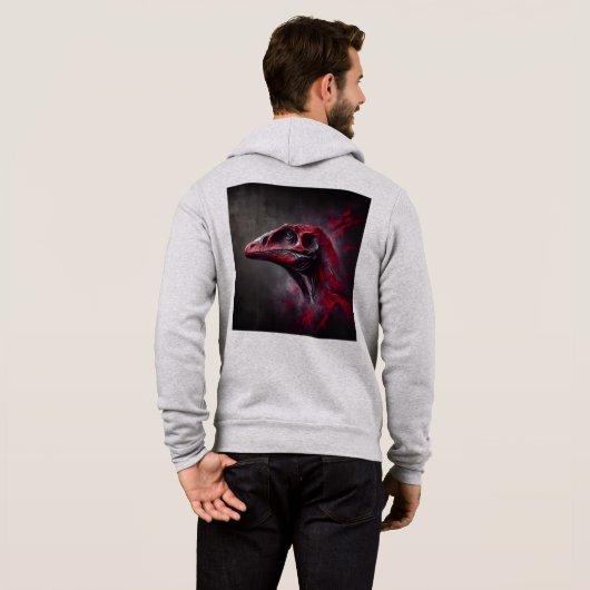 Mannen Bella+Canvas Full-Zip - Abstract 12 Hoodie (Achterkant volledig)
