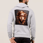 Mannen Bella+Canvas Full-Zip - Abstract 13 Hoodie (Achterkant)
