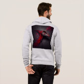 Mannen Bella+Canvas Full-Zip - Abstract 17 Hoodie (Achterkant volledig)