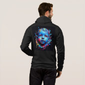 Mannen Bella+Canvas Full-Zip - Abstract 20 Hoodie (Achterkant volledig)