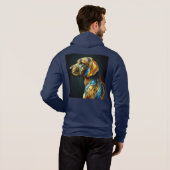 Mannen Bella+Canvas Full-Zip - Abstract 21 Hoodie (Achterkant volledig)