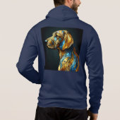 Mannen Bella+Canvas Full-Zip - Abstract 21 Hoodie (Achterkant)