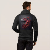 Mannen Bella+Canvas Full-Zip - Abstract 22 Hoodie (Achterkant volledig)