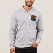 Mannen Bella+Canvas Full-Zip - Abstract 23 Hoodie (Voorkant)