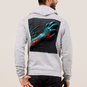 Mannen Bella+Canvas Full-Zip - Abstract 24 Hoodie (Achterkant)