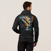 Mannen Bella+Canvas Full-Zip - Abstract 27 Hoodie (Achterkant volledig)