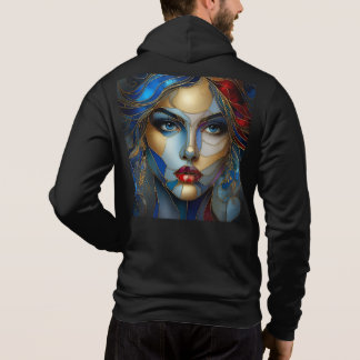 Mannen Bella+Canvas Full-Zip - Abstract 37 Hoodie