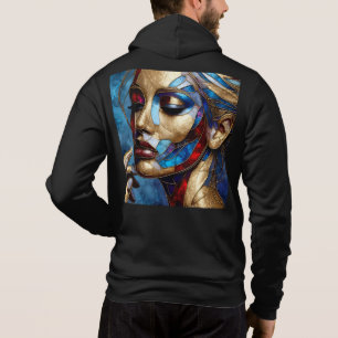 Mannen Bella+Canvas Full-Zip - Abstract 44 Hoodie