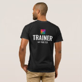 Mannen Bella+Canvas Korte hoes Trainer Coach T-shirt (Achterkant volledig)