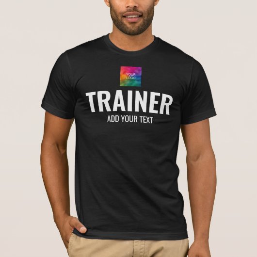 Mannen Bella+Canvas Korte hoes Trainer Coach T-shirt (Voorkant)